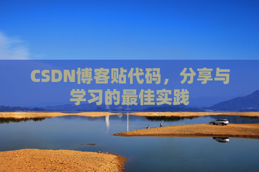 CSDN博客贴代码，分享与学习的最佳实践